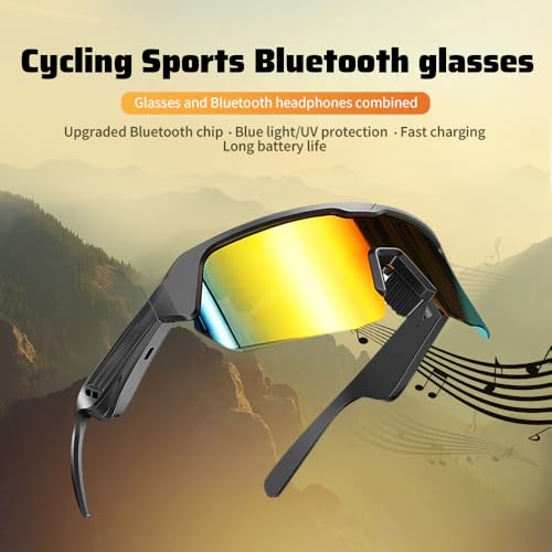 Gafas de bicicleta inteligentes YJ006 con conectividad bluetooth y lentes polarizadas 2