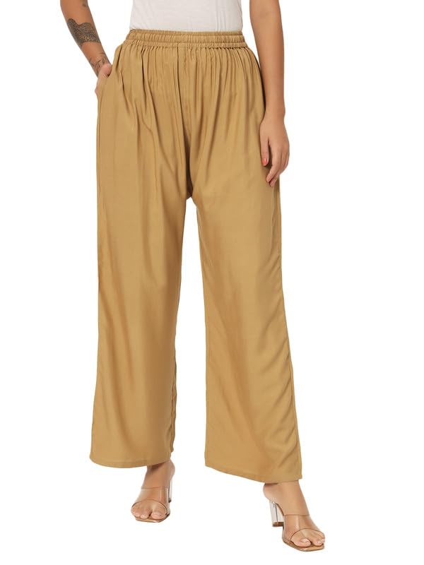 Image of Soft Colors Women Regular Fit Pocket Palazzo
