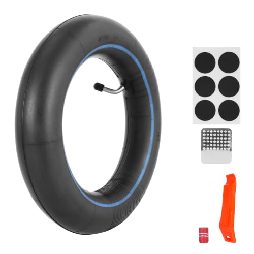 Image of 10x2.50 10 inch Inner Tube Thickened with Repair Kit for 10 Inch Smart Electric Scooter fit 36v 48v 400w 500w 800w Hub Motor 90 TR87 Angled Stem, NOT 2.50-10