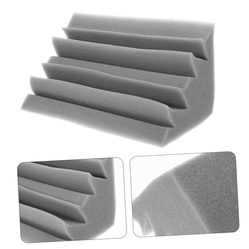 3Pcs Esquina Trampa de Graves Espuma Cuña para Tratamiento Acústico Blanca miniatura 4