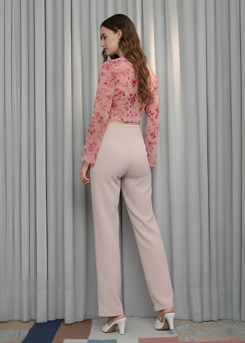 Image of Stylish Straight Fit Trouser for Women Trendy High Waist Trousers for Casual Wear