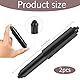 2 PCS Toilettenrollenhalter Einfügen, Toilettenpapierhalter Feder geladener Rollenersatz, Kunststoff-Toilettenpapierhalter für Badezimmer (schwarz)
