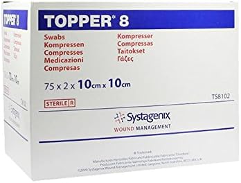 Topper 8 Sterile Swabs (10cm x 10cm x 75 x 2)