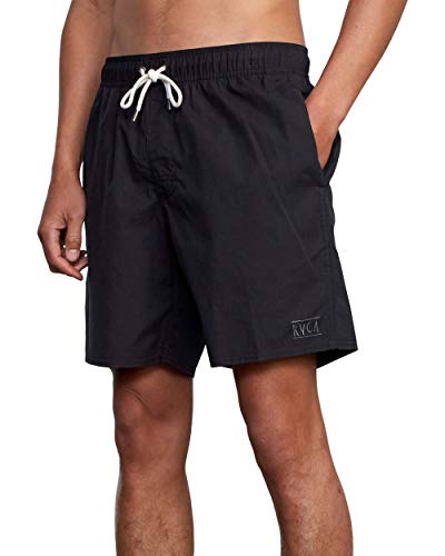RVCA Men's Elastic Waist Boardshort, Featuring a Faux Fly & Pockets on the Side Seams.2