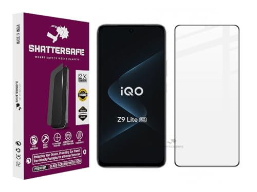 Image of Oleophobic Tempered Glass Screen Protector Compatible For IQOO Z9 Lite 5G [Pack of 1]. Edge To Edge Full Screen Protection With Easy Installation Kit & Case Friendly Fit.