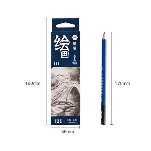Lápices de dibujo YYMIYU Sketch 12B para arte 12 pzas miniatura 2