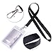 Kuuqa 12 Pack of Neck Strap Badge Holder Lanyard Black for Business Card, Student Card, Bus Card