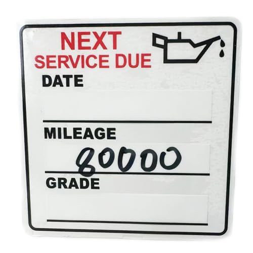 Image of Oil Change Stickers,300pcs 2x2 inch Oil Change Stickers for windscreen - Easy to use and Remove