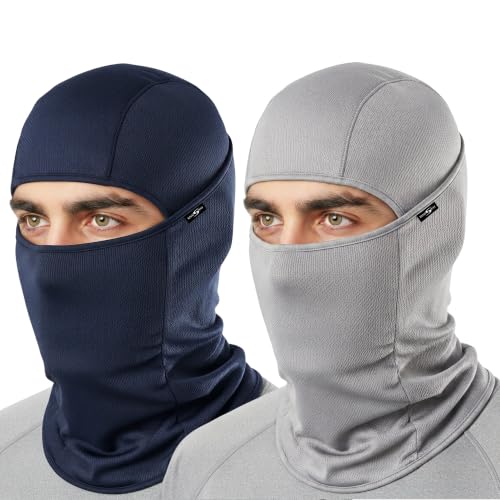 Image of Kingsway Balaclava Face Mask for Bikers - UPF 50+ UV & Dust Protection | Full Face Mask for Men & Women | Premium Riceknit Helmet Liner