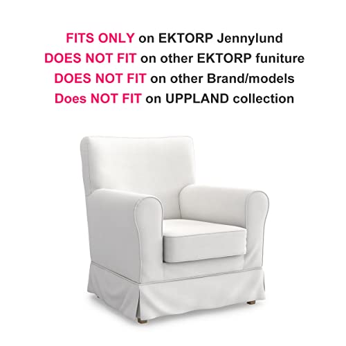 Tlyesd Jennylund Armchair Cover Replacement For Ikea Jennylund Chair Cover, Ektorp Jennylund Chair Cover Only!（Cotton Blue） #TOP1