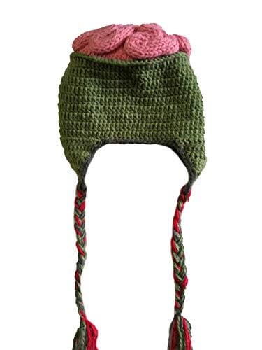SUNONE11HKA Zombie Eyes Knitted Beanies Party Halloween Costume Accessory Hats Cosplay Tassel Brain Head Caps2