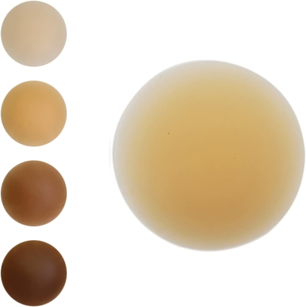 Silicone Nipple Covers Pasties for Women Reusable Adhesive Breast Petals Sticky Bra For Strapless Outfit, Fits AGeNAZHPOitC cups, Cake
