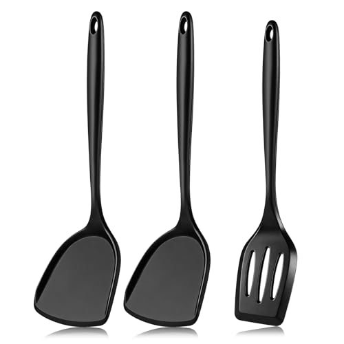 3 Pieces Silicone Spatula, Pacifier-Grade Silicone Spatulas Set Heat Resistant