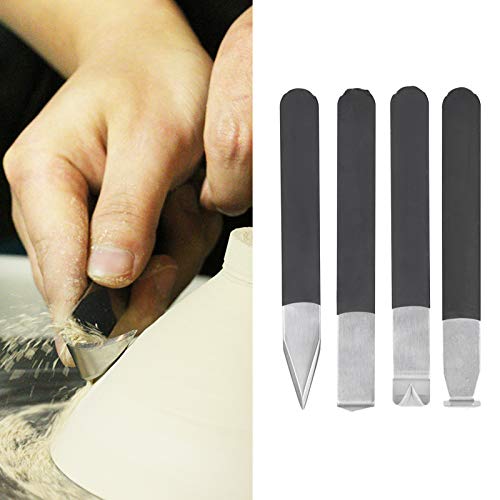 4Pcs Pottery Clay Sculpture Carving Tools Set, Trimming Knife Hand-Made Clay Art Craft Modelling Carving For Clay Pottery, Sculpture #TOP3