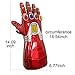Iron Infinity Gauntlet,Man Infinity Glove LED with Removable Magnet Infinity Stones-3 Flash Mode.