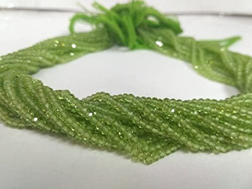 Peridot Faceted Rondelle Beads de qualité joaillerie