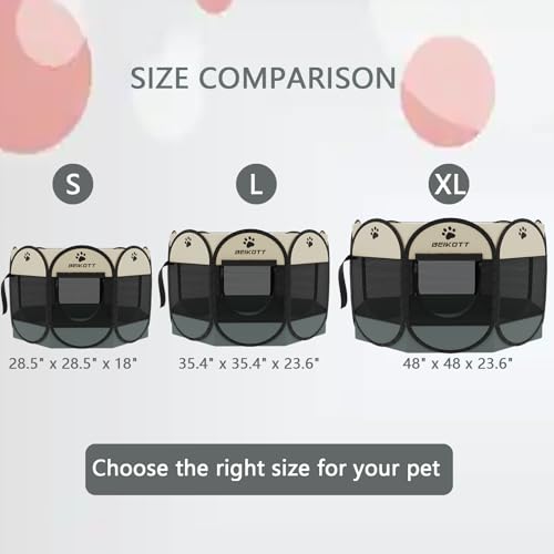 Pet-Playpen-Foldable-Dog-Playpens-Portable-Exercise-Kennel-Tent-for-PuppiesDogsCatsRabbits-Dog-Play-Tent-with-Removable-Mesh-Shade-Cover-for-Travel-Indoor-Outdoor-UsingSmall Pet Playpen Foldable Dog Playpens Portable Exercise Kennel Tent for PuppiesDogsCatsRabbits Dog Play Tent with Removable Mesh Shade Cover for Travel Indoor Outdoor UsingSmall