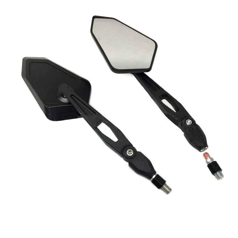 Espejos retrovisores de motocicleta universales con cristales antirreflejos de ABS para Benelli