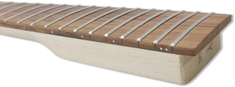 Yinfente Bass Electric Guitar Neck 24Fret 30 inch Canada Maple Guitar Neck With Rosewood Fretboard Paddle Head
