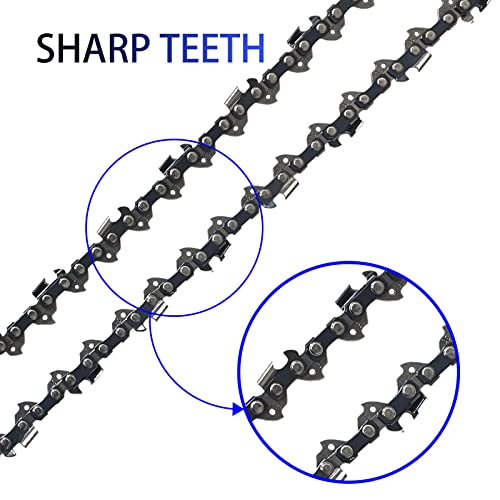 Opuladuo 2Pc 16 Inch Chainsaw Chain Replacement For Ego Power+ Cs1604 / Cs1600 / Cs1610 / Cs1611 16-Inch 56V Chainsaw - 3/8" - .043" - 56 Drive Links #TOP2