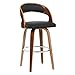 POPA Chaise Pliante Chaise Nordique Solide de Bar en Bois, Simple Moderne de Loisirs Tabouret, Home Bar en Cuir Tabouret, Bureau Avant Caisse enregistreuse Chaise pivotante, en Bois Massif Rotation