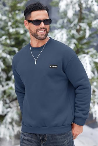 Men's Sherpa Sweatshirts Ultra-Warm Fleece Pullover Comfortable Winter Sweatshirt3