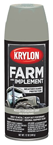 Image of Krylon Farm & Implement Spray Paint, High Gloss, Massey Ferguson Gray, 12 oz