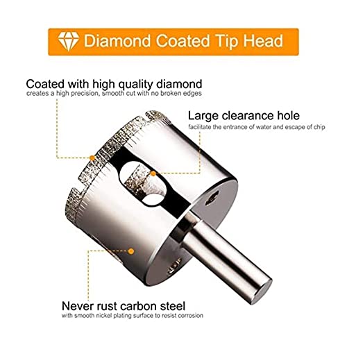 gatenzoeker 17 Delige Gatenzaag Set Verstelbare Diamant Bits Tegel Glas Bits Gids Armaturen Armaturen Locators Opening… - Afbeelding 4