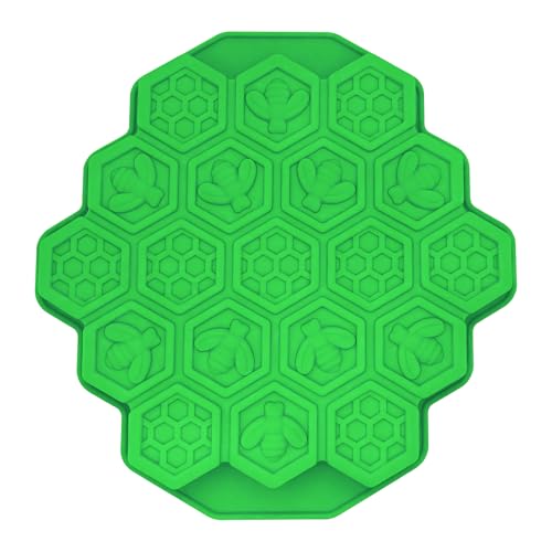 Zilphoba 2pcs Honeycomb Silicone Mold, Non-Stick 19 Cavities Bee Silicone Mold, Honey Comb Molds for Chocolate, Candy, Ice Cube, Cakes (Green) by Zilphoba - Image 8