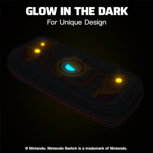 Image of PDP Travel Case Plus GLOW for Nintendo Switch /Switch Lite /Switch OLED: Legend of Zelda Tears of the Kingdom Cosplay Purah Pad 3D (Glow in the Dark)