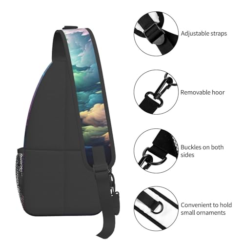 Sling Bag para mujeres y hombres color negro miniatura 4