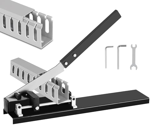 MXBAOHENG Manual PVC Trunking Cutting Machine Open Slot Wire Duct Cutter Tool for Slotted Cable Duct and Covers