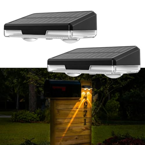 Flupuro Solar Mailbox Lights 2 Pack Dusk to Dawn