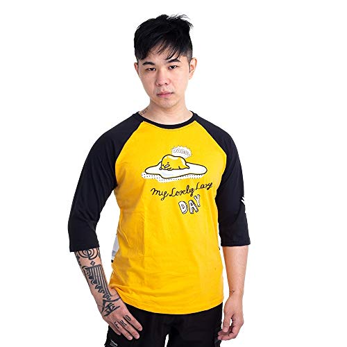 Camiseta Gudetama Lazy, Piticas, Unissex, Amarelo Ouro, M