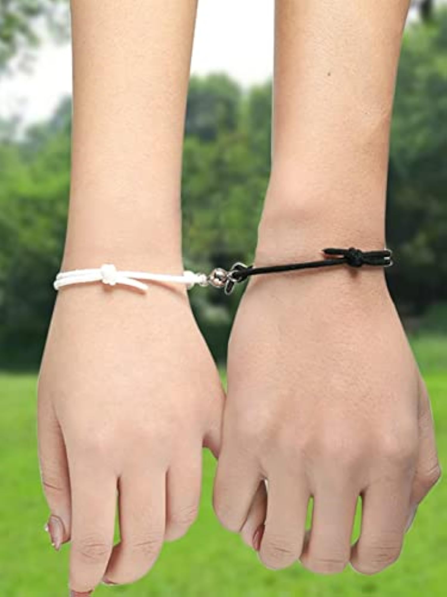 Valentine Couple Bracelet 2 Pcs Adjustable Dual Coloured For Adults/Boys