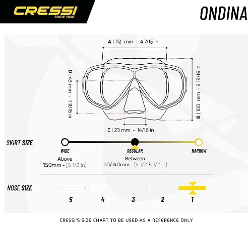 Cressi Children Wide View Comfortable Snorkeling Set - Ondina & Top Jr: made in Italy miniatura 5
