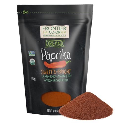 Frontier Co-op Organic Ground Paprika 7.16 oz Stand Up Resealable Bag - Paprika Powder Seasoning - Restaurant Supply image 2