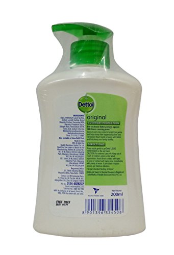 Image of Dettol Liquid Hand Wash - Original, 200ml Bottle