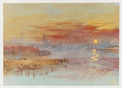 Tableaux Toile Turner Le Coucher de Soleil Écarlate Décoration Murale Salon 60x90cm