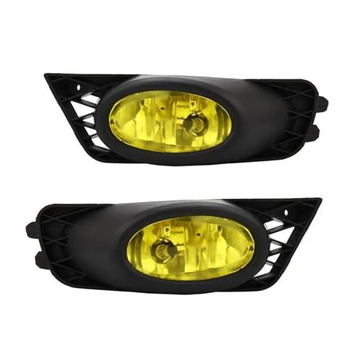 SICOTTON para Civic 2009 2010 2011 Conjunto Luces Antiniebla Amarillas para Parachoques Delantero Automóvil Luces Antiniebla De 12 V con Arnés Conjunto Luces Antiniebla