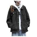 Sukinana デニム ジャケット メンズ アウター ゆったり 大きいサイズ ジージャン 持ちがよい Gジャン カジュアル おしゃれ 秋服 冬服 春服 (3XL, グレー)