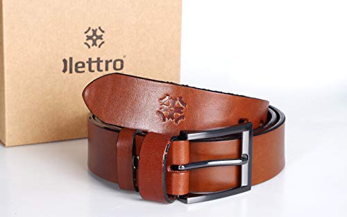 Lettro Genuine Leather Belts for Men, Vegetable Tanned Leather, Made in Europe2