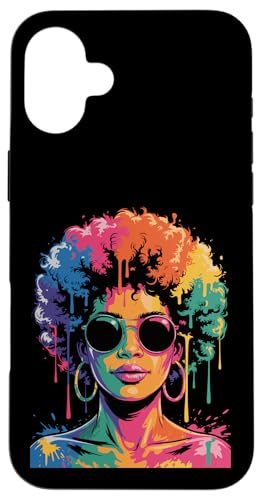 Juneteenth Black Woman Queen Afro African Melanin Dripping Carcasa para iPhone 16 Plus