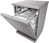 LG 14 Place Settings Wi - Fi Dishwasher (DFB424FP, Silver, Silent Operation, Tough Stain Removal, Adjustable racks )