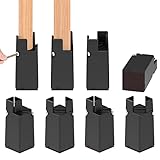 【Einstellbares Stuhlbein Breite】 Möbelerhöhung aus Karbonstahl Mit verstellbarem Design, können Sie die Riser für Möbelbeindurchmesser von 0,86-1,65 Zoll (22-42mm) anpassen.
