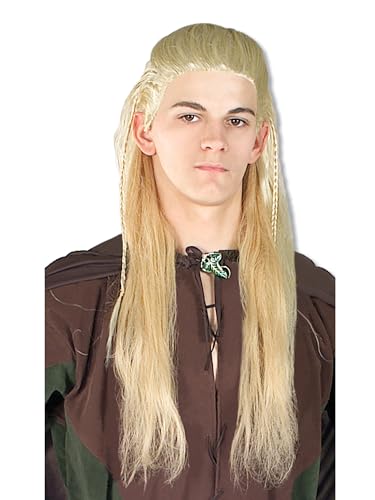 Perruque Legolas Le Hobbit adulte pour compléter un déguisement de cosplayeur