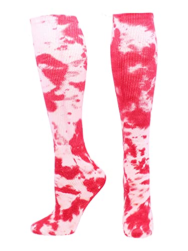 Image of Tie Dye Multisport Tube Socks Soccer Softball Volleyball for Girls Boys Women and Men Youth and Adult