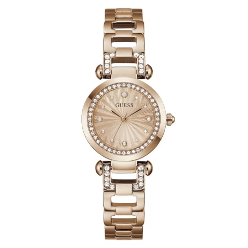 Guess Round 30mm Rose Gold Dial Analog Women Watch - GW0869L7