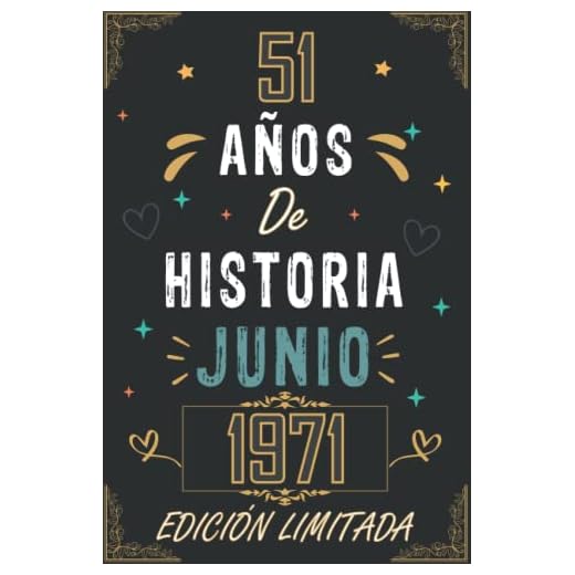 CUADERNO, 51 AÑOS DE HISTORIA JUNIO 1971 EDICIÓN LIMITADA: Regalo de 51 cumpleaños para mujeres y hombres, ideas de 51 cumpleaños... un cumpleaños... ... regalo de 51 cumpleaños para él/ella.