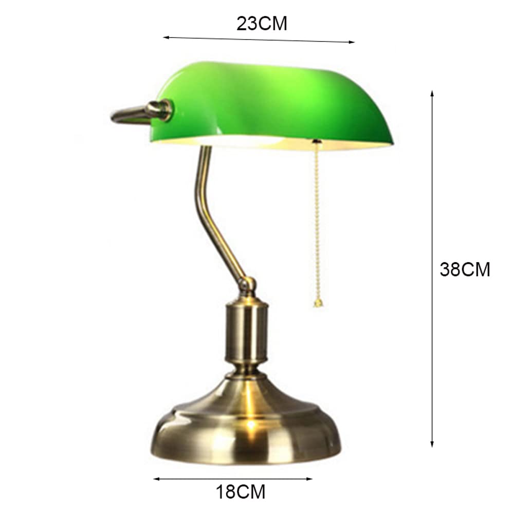 Platerowana lampa biurkowa w kształcie litery V / lampa stołowa / lampka nocna do gabinetu biurowego z czarnym szklanym kloszem, podstawa sprzętowa i przełącznik pociągowy, lampa wisząca